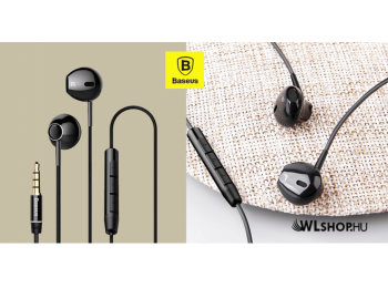 Baseus vezetékes fülhallgató/headset Encok H06 - Fekete