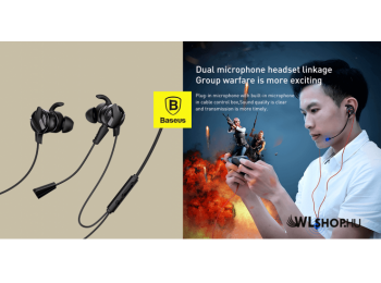 Baseus vezetékes fülhallgató/headset GAMO H15 - Fekete