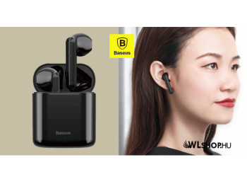 Baseus TWS Encok W09 mini vezeték nélküli fülhallgató Bluetooth 5.0 - Fekete