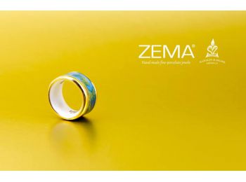 Szász Endre Barbara, arannyal festett porcelán gyűrű