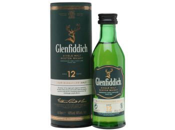Glenfiddich 12 éves skót whisky dd mini 0,05L 40%