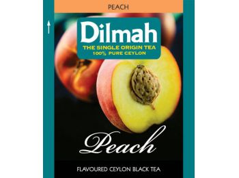 Dilmah peach őszibarackos fekete tea 25 filter/doboz
