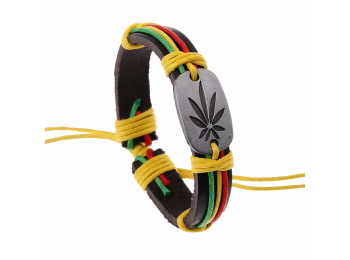 Marihuánás reggae karkötő