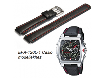 EFA-120L-1 Casio fekete bőrszíj