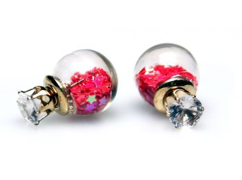 Csillagos gömb fülbevaló