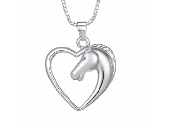 Szíves ló nyaklánc