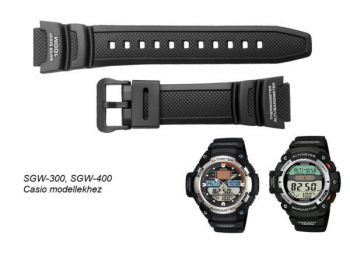 SGW-300  SGW-400 Casio fekete műanyag szíj