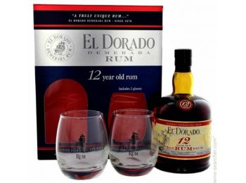 El Dorado 12 years rum 0,7L 40% pdd.+ 2 pohár Guyana Rum