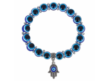 Kék hamsza karkötő