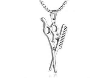 Acél fodrász nyaklánc