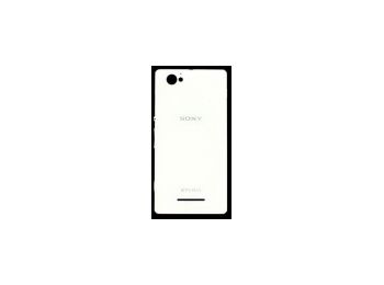 Sony C2004, C2005 Xperia M DualSim akkufedél NFC antennával fehér*