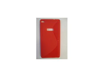 Telone Huawei Ascend P8 szilikon tok piros S-Line*