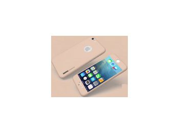 Remax Skin teljes kijelzős hajlított üvegfólia, előlapi és hátlapi védőfólia Apple iPhone 6 4.7, 6S 4.7-hez krém (0.3mm, 9H)*