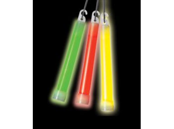 Világító rúd 15cm csomagolt narancs