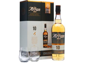 Arran 10 éves whisky 0,7L 46% pdd 2 pohárral