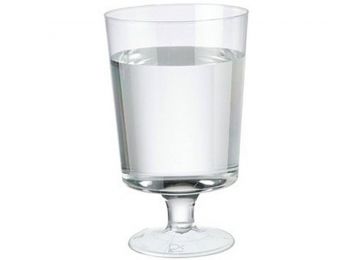 Műanyag talpas pohár - 100 ml 15 db/cs