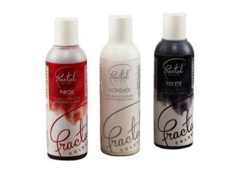 Fekete, piros és fehér airbrush 3 részes ételfesték ké