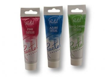 Rózsaszín, égszínkék és zöld 3 részes ételfesték g