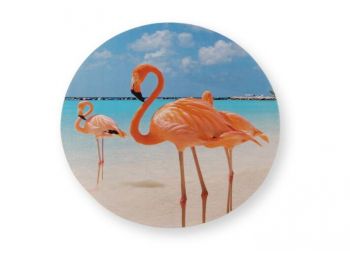 Flamingók a tengerparton tortaostya