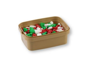 20 dkg fehér-zöld-piros karácsonyi hóember és fenyőfa 