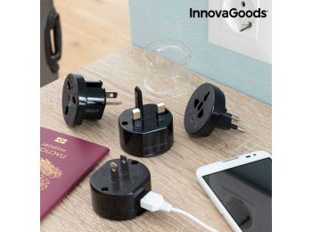 Univerzális utazó csatlakozó adapter Electrip InnovaGoods