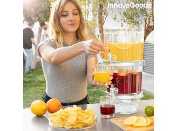 Dupla ital adagoló jégrekeszekkel és snack tálcával Twi