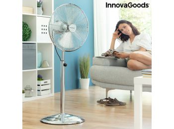 InnovaGoods Chrome Retro Álló Ventilátor Ø 40 cm 55W
