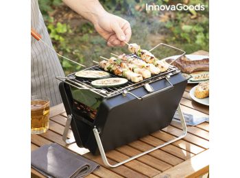 Hordozható, összehajtható faszenes grillező Handy·q Inn
