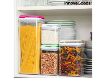 Halmozható hermetikusan lezárt konyhai tároló szett Pilo
