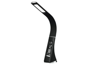 LED-es asztali lámpa, fekete