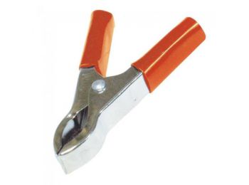 Akkumulátorcsipesz, 30A, 75mm, piros