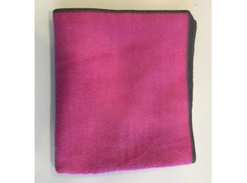 Tini fürdőlepedő 65x100 pink, szürke szegéllyel Vixi