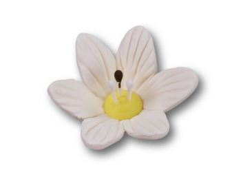 108 db kis méretű fehér liliom cukorvirág (nem ehető)