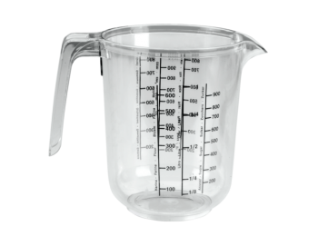 1 l-es Metaltex műanyag mérőkancsó sokféle beosztással