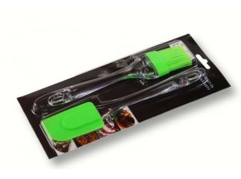 Szilikon ecset és spatula egy készletben