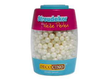 DecoCino gyöngyház fehér cukorgyöngy 65 g