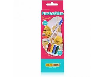 4 részes színes DecoCino ételfesték filctoll készlet