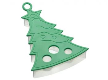 Nagy méretű Kitchen Craft 3 D karácsonyfa alakú sütikis