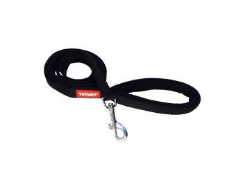 Yutipet Póráz 200cm párnázott (kicsi karabínerrel) Feke