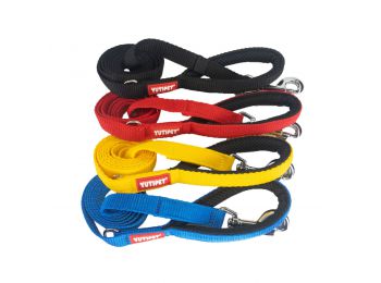 Yutipet Póráz 120cm párnázott D karikával (Nagy karabí