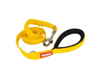 Yutipet Póráz 120cm párnázott D karikával (Nagy karabí