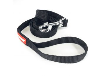 Yutipet Póráz 200cm sima markolattal Fekete