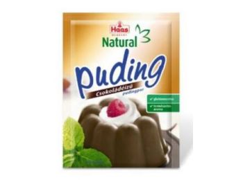 Haas natural gluténmentes csokoládé pudingpor 44 g