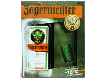 Jägermeister likőr - 0,7 L (35%) + 2 db shot pohár