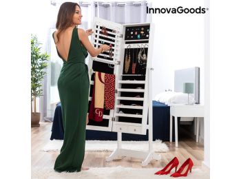 InnovaGoods XXL Tükrös Fa Ékszerszekrény