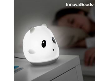InnovaGoods Panda Újratölthető Szilikon Érintős LED Lámpa