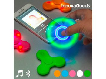 InnovaGoods LED Pörgettyű Hangszóróval és Kéktooth-al Szín Kék