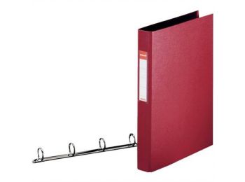 Gyűrűs könyv, 4 gyűrű, 42 mm, A4, PP, ESSELTE Standard, bordó (E14464)
