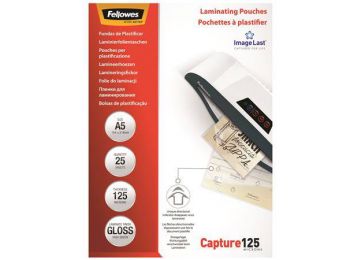 Meleglamináló fólia, 125 mikron, A5, fényes, 25 db, FELL