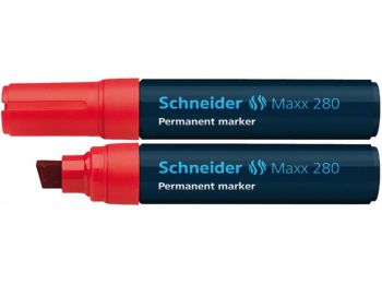 Alkoholos marker, 4-12 mm, vágott, SCHNEIDER Maxx 280, piros (TSC280P)